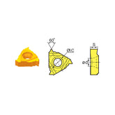 Threading Inserts RT/LT16.01W/16.01N-8/11.5/14/18/27NPT - Makotools Industrial Supply Tools for Metal Cutting